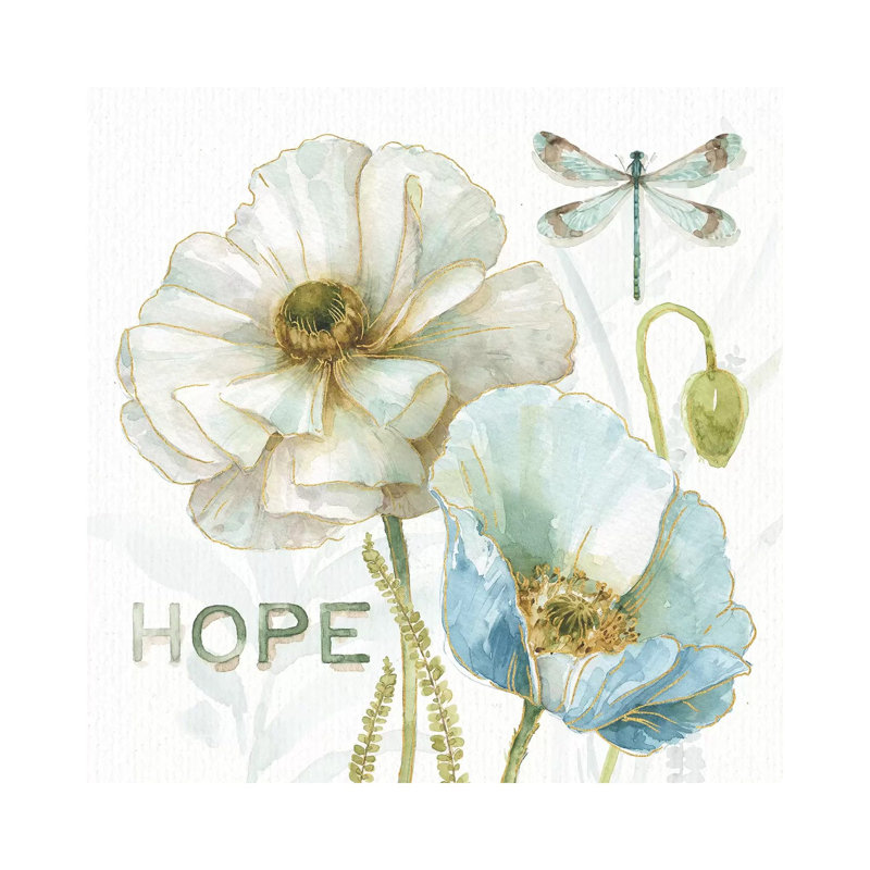 My Greenhouse Flowers Hope by Lisa Audit - Wrapped Canvas Painting, 45.72 cm H x 45.72 cm W