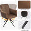 Ensemble de 2 chaises de bureau et de salle à manger modernes avec accoudoirs, fonction pivotante à 360 °, idéales pour diverses pièces et sièges confortables-95123895