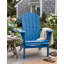 Élégante chaise Adirondack pliante en bois massif bleu marine, siège et dossier pré-assemblés-1002099052