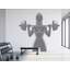 Adhésif décoratif pour la condition physique des femmes: art d'entraînement de gym, Motivation 379DRE-474774348-474774201