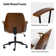 Oswina  37.75"H Modern Tilting Solid Wood Office Chair with Bent Wood