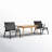 Gerrie 3 Piece Teak Patio Low Bistro Set