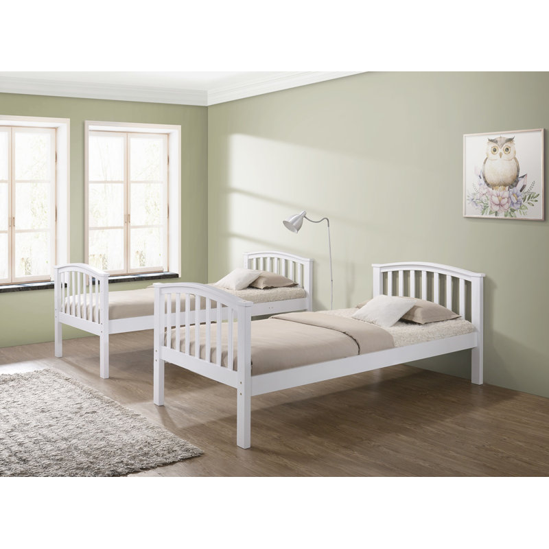Single (3') Bunk Bed Standard Bunk Bed, White Matt
