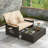 Berrera Rectangle Wicker Patio Daybed with Cushions-590592325