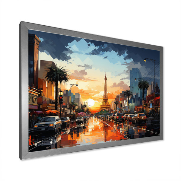Latitude Run® City Las Vegas In Future II On Canvas Print | Wayfair