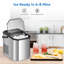 Babevy 26 Lb. Daily Production Bullet Ice Portable Ice Maker