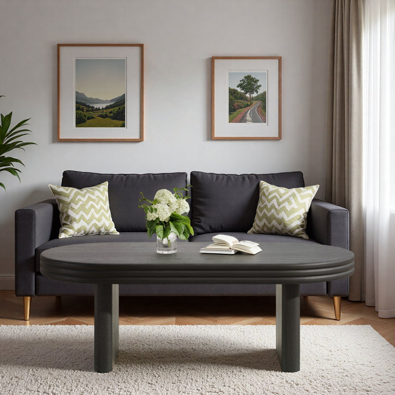Table basse Mid Century Modern, Noir