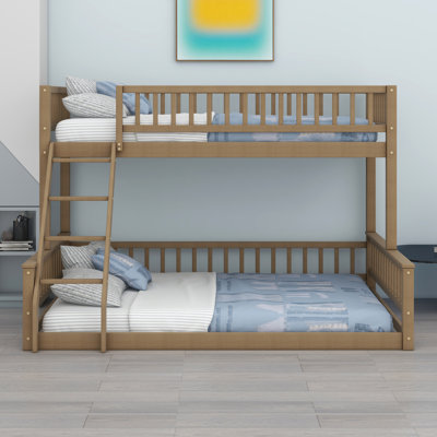 Bunk Bed With Ladder And Guardrails
