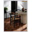 Ensemble de 2 chaises d'appoint de style Mid-Century moderne avec structure en bois d'hévéa, finition noire et dossier incurvé pour un repas confortable