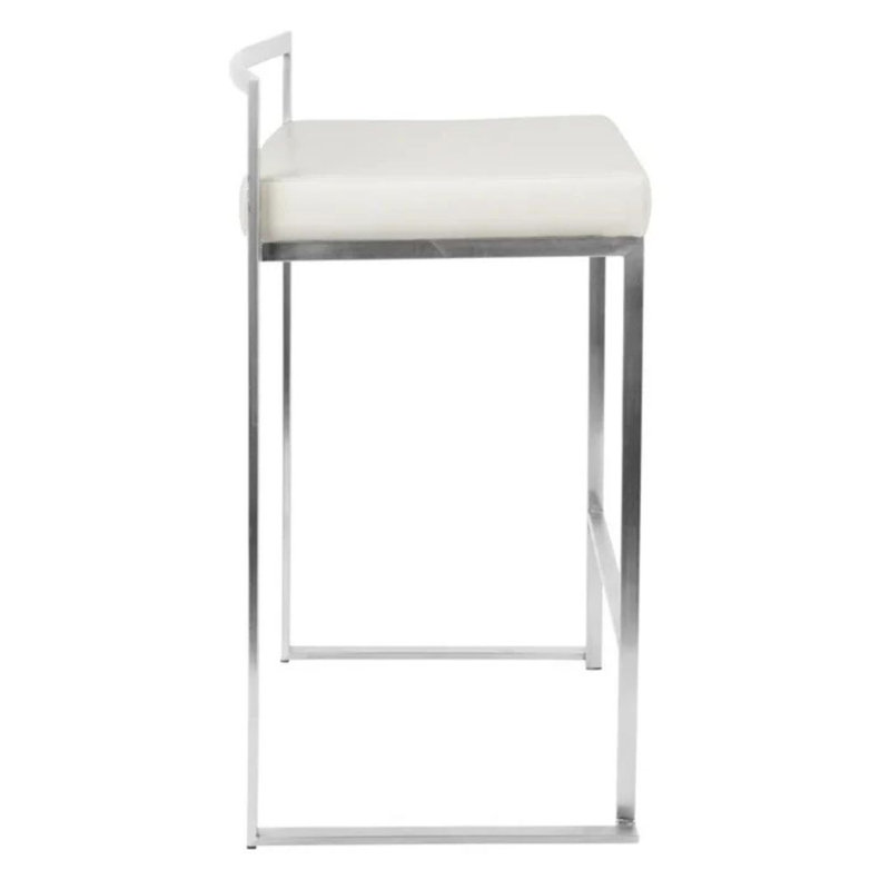 Tabouret de comptoir 27 po Kynzli, Chrome