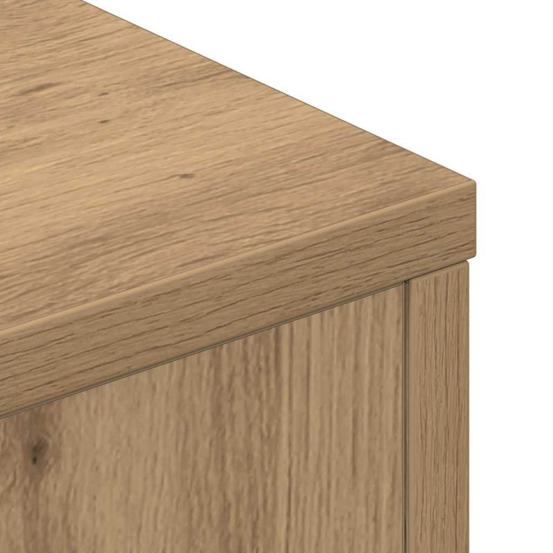 Bookcase Headboard, European Kingsize (160 x 200 cm), Artisan Oak