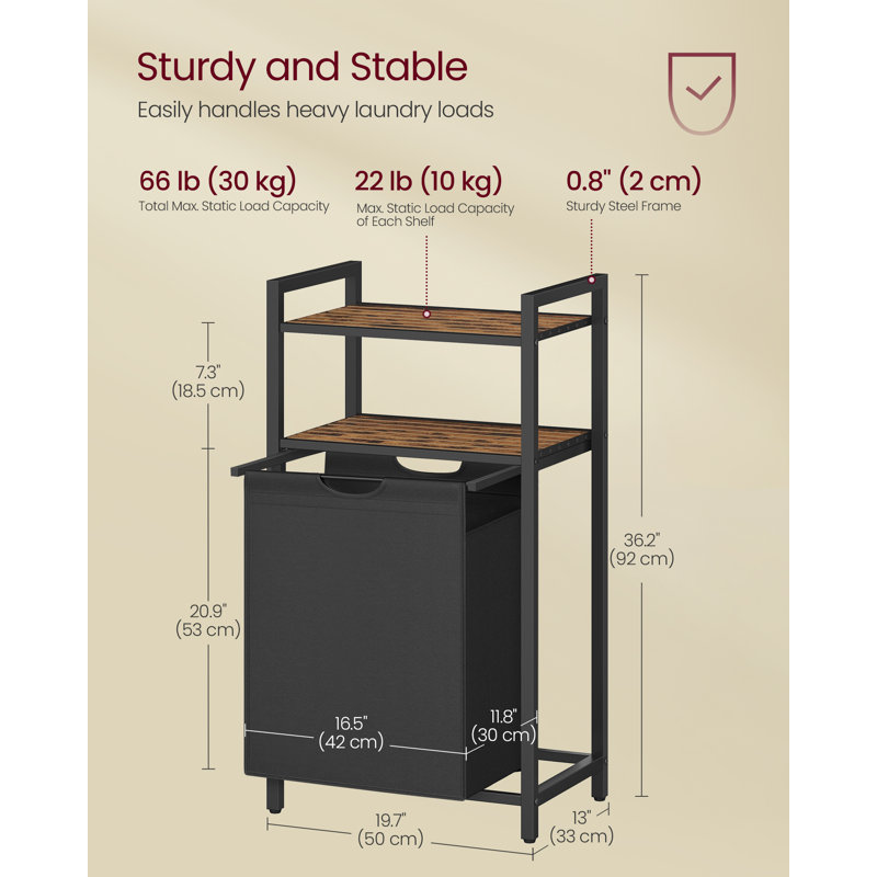 Metal Laundry Basket with Handles