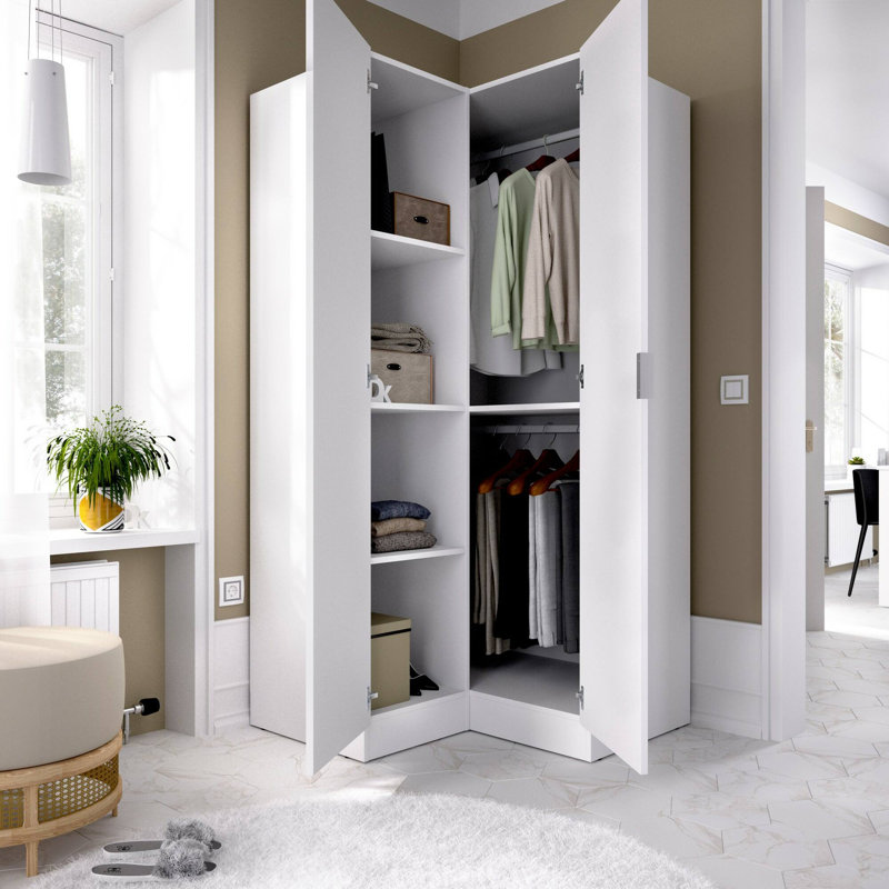 2 Door Manifactured Wood Wardrobe