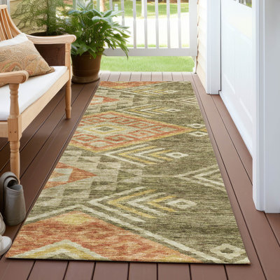 Tapis intérieur / extérieur vert Harmony 