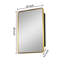 Pharmacie avec miroir 2 tablettes 20 W 28 H Reymi-474817777-474817779