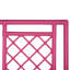 X And Diamond Open-Frame Headboard-21092794-21137859