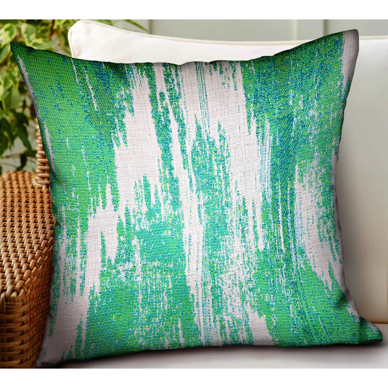 Green Avalanche Square Indoor/Outdoor Pillow Cover & Insert, Square 24"