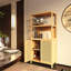 Armoire d'entrée, armoire de rangement, armoire de salle de bain autoportante avec 2 portes, armoire de plancher