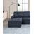 Contemporary Tufted Sectional Sofa-107903182