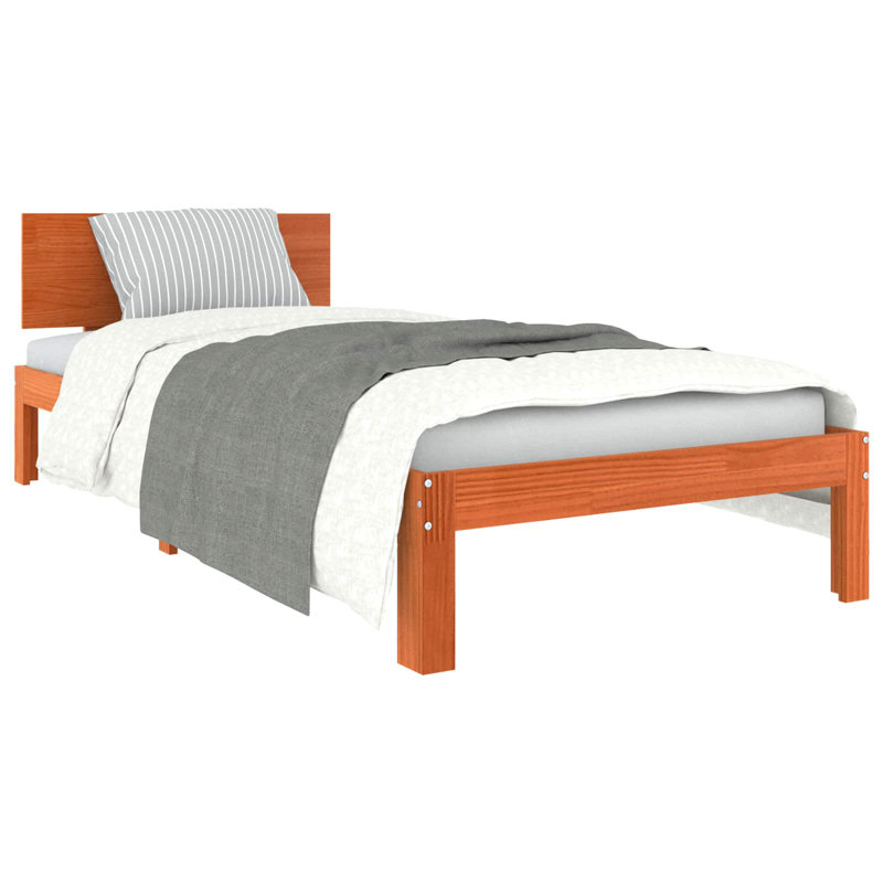 Solid Wood Bed, Small Single (2'6)