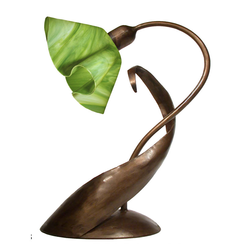 Lampe de table en arche 20" Dale, Brun, Vert gazon