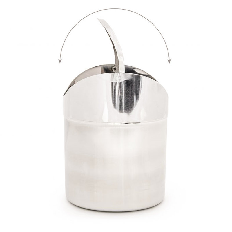 Cambellsburg Stainless Steel 1.2 Litre Swing Top Countertop Waste Baskets