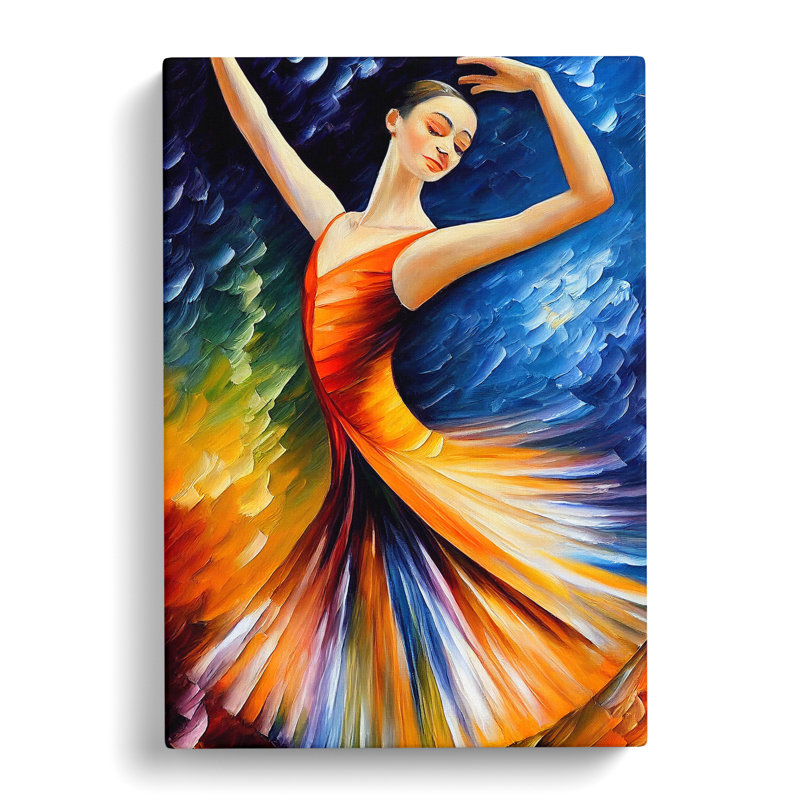 Ballerina Dancer No.1 - Wrapped Canvas, 60cm H x 40cm W x 3cm D
