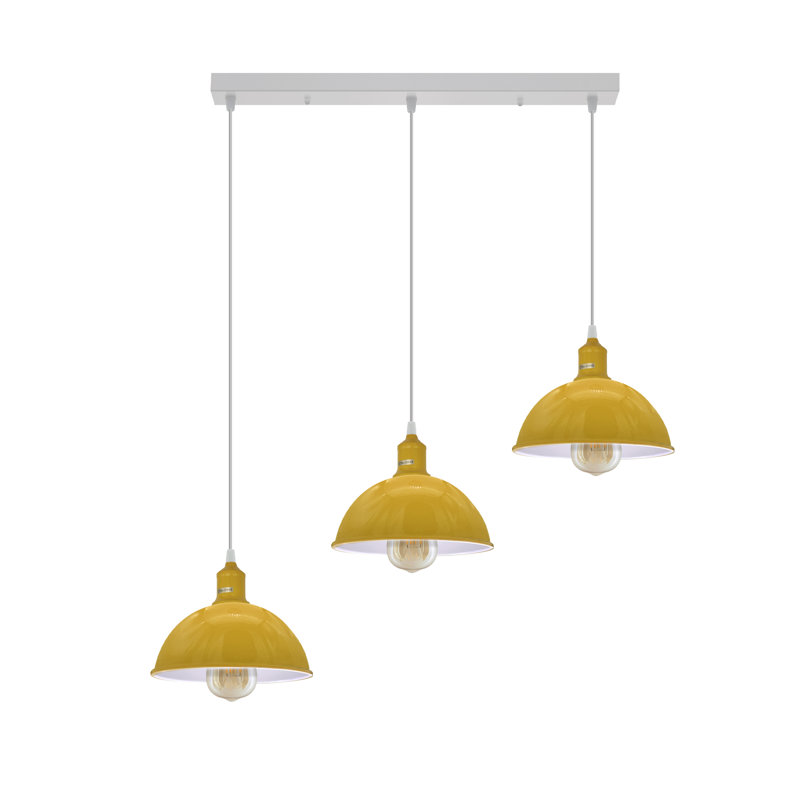 Labeeba 3 - Light Kitchen Island Pendant, Yellow