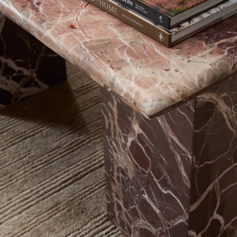 Arum Marble Writing Desk, Merlot