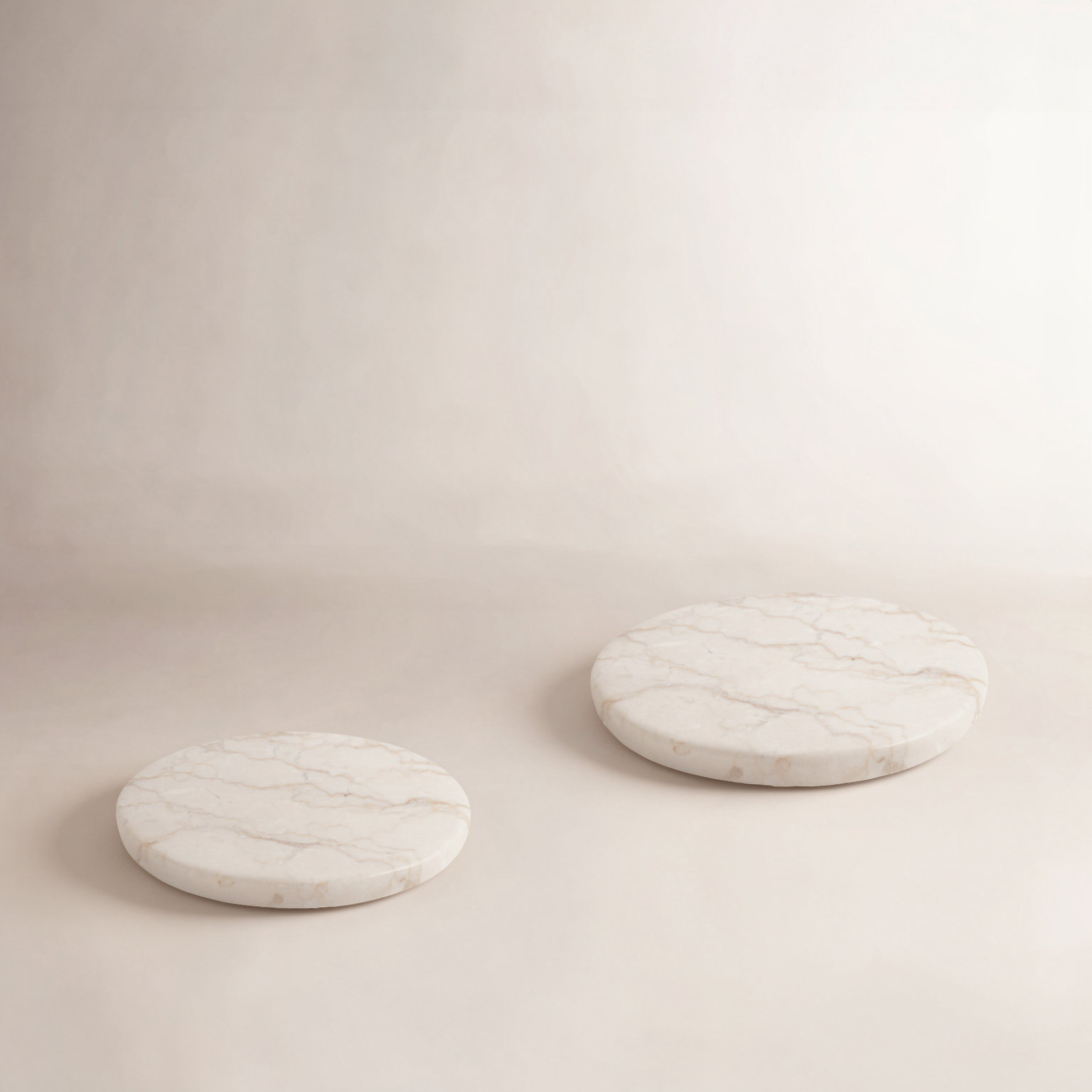 Marble Round 4 Piece Coaster Set