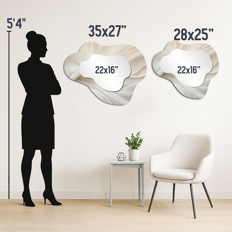 Miroir mural Glam, 27" x 35"