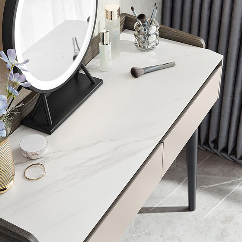 Makeup Vanity with Light mirror,4 drawers