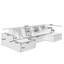 Canapé modulaire en forme de U, canapé modulaire en velours côtelé de style minimaliste moderne-1279527351