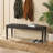 Kaveona Woven Leather Bench