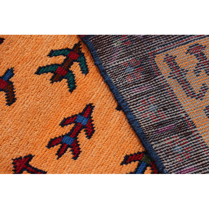 Hand Knotted Wool Geometric Area Rug