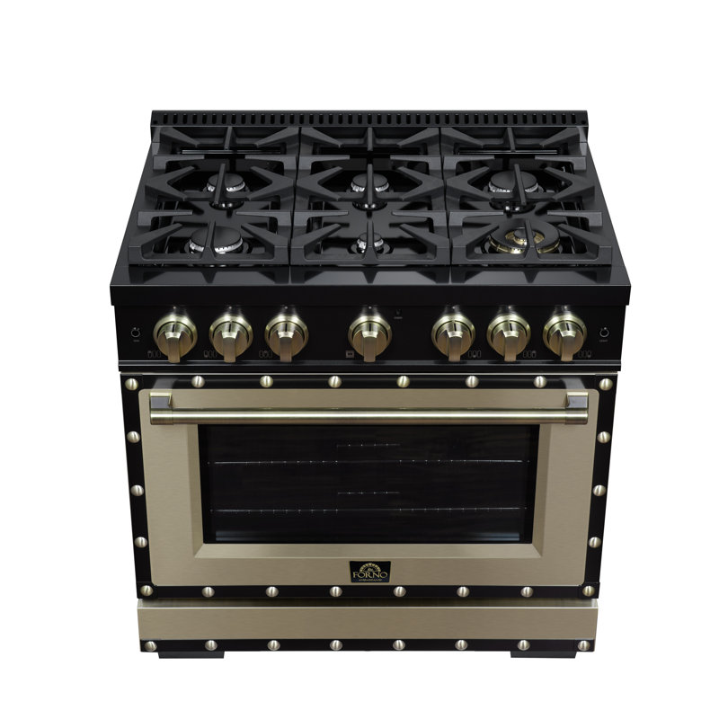 Ambassador 36" Gas range in Black