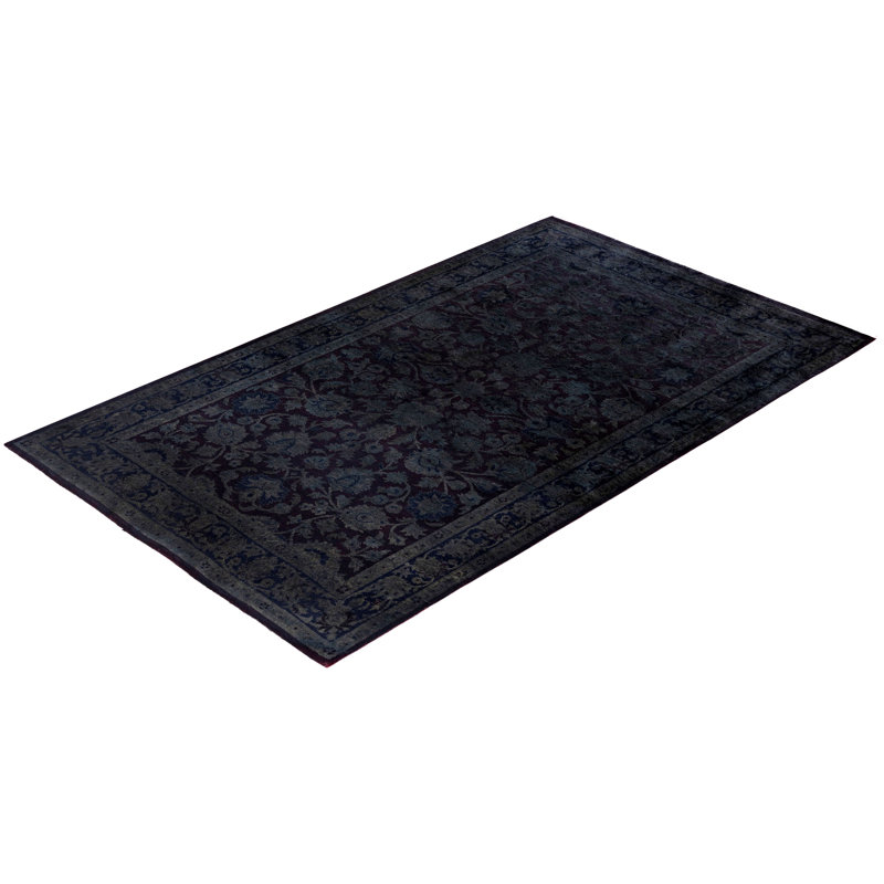Overdyed One-of-a-Kind 3' 2" X 5' 2" Hand Knotted Area Rug