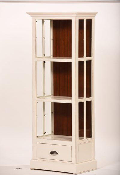 Southville Storage Bookcase, Concord Cherry, Khaki Green