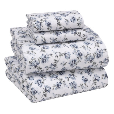 Ensemble de draps 100% flanelle 4 pièces