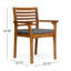 Fauteuil de salle à manger en acacia Cleghorn-636594141