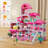 Dream Villa Dollhouse With 11 Rooms - Assembling Toy For Kids Ages 3+ - Fun Indoor Playset For Girls - Encourages Creativity And Imagination