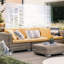 Écran d'intimité en métal l 76 "H48" - Blanc pour jardin, terrasse autoportante, terrasse et balcon-125816282