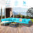6 - Person Modular Patio Conversation Set with Cushions
