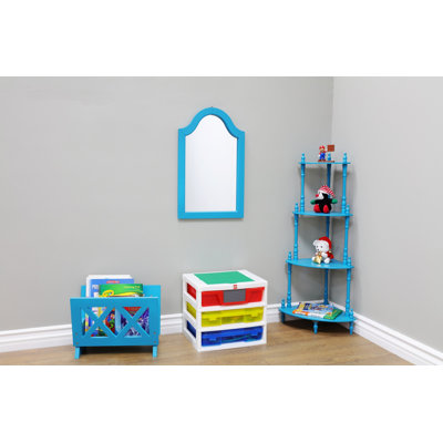 Wood Free Standing Magazine Rack