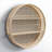 Wyat 2 Piece Circle Accent Shelf with Live Edge