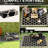 Reversible Backyard Camping Mat Rug Carpet, 9' X 12', Waterproof With Carry Bag, For Deck, Picnic, Beach, Black & Beige 12' Deck Mat, Polypropylene Outdoor Backyard,