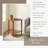 Triangular Wood End Table-1642392650