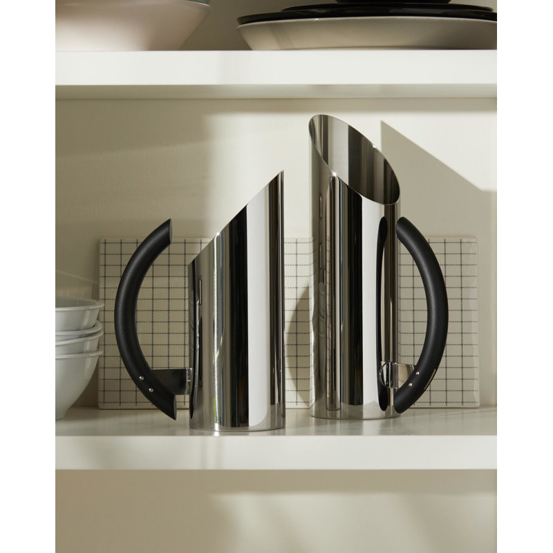 Stainless Steel Carafe with Black Polyamide Handle