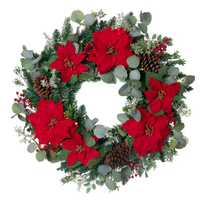 Faux Lighted 30'' Wreath