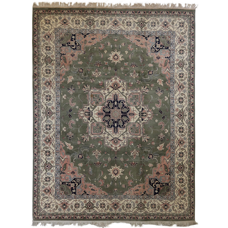 Global Rug One-of-a-Kind Hand-Knotted Serapi 9'2" x 12" Wool Area Rug